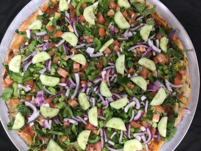 Salad Pizza.