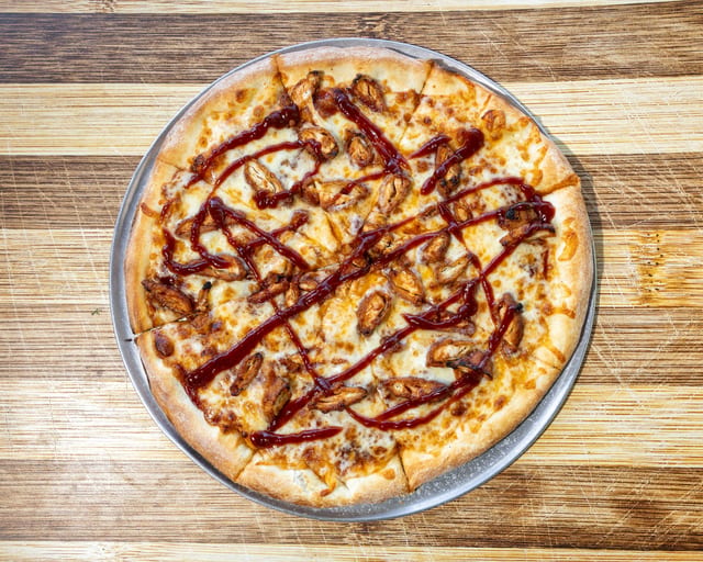 BBQ Chicken Pizza.